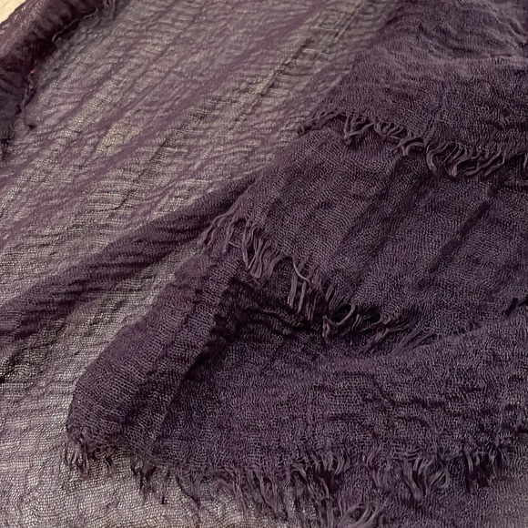 Old Navy scarves - one size - 3 scarves: purple, pink, blue/white striped. - Picture 4 of 6